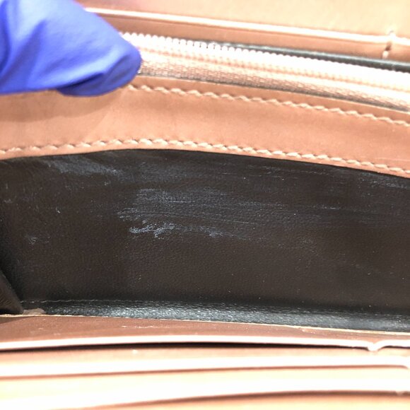 Gucci Beige Micro Guccissima Zip Around Long Wallet Sku#84596 (Gently used) - Picture 12 of 14